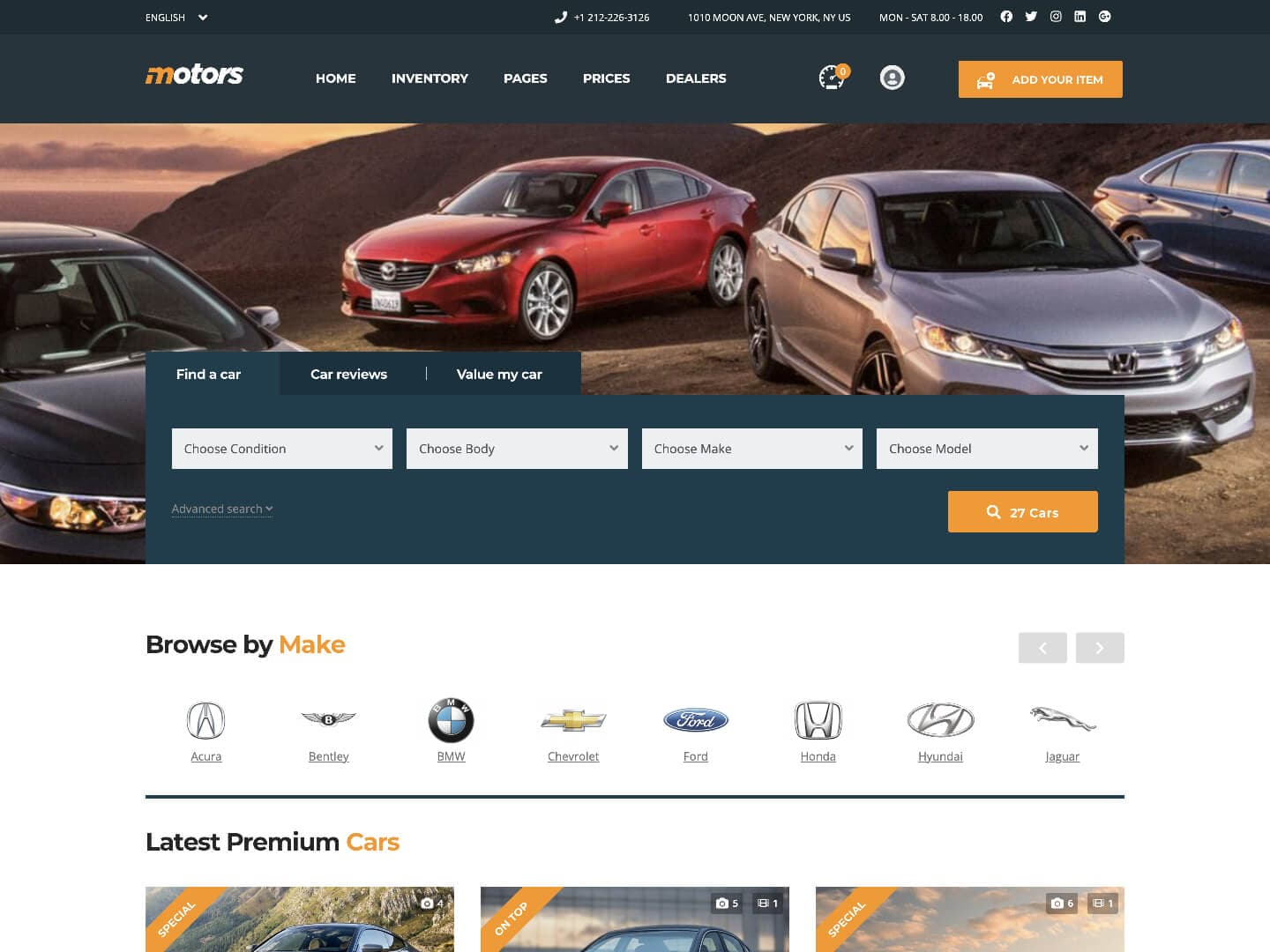 Automotive Car Web Design Company