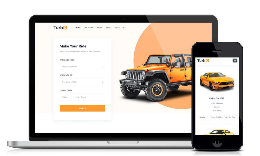 Car Rental Website Development Agency
