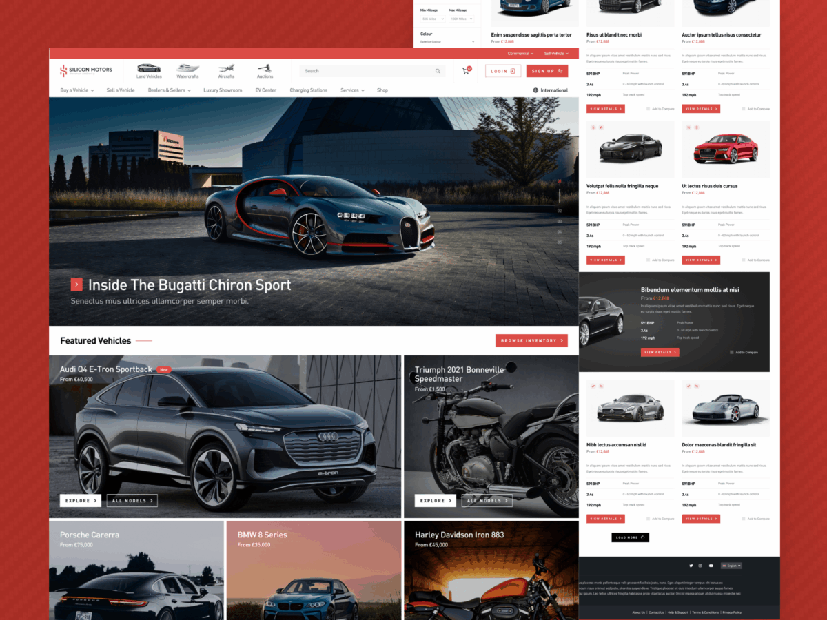 car dealer web design company